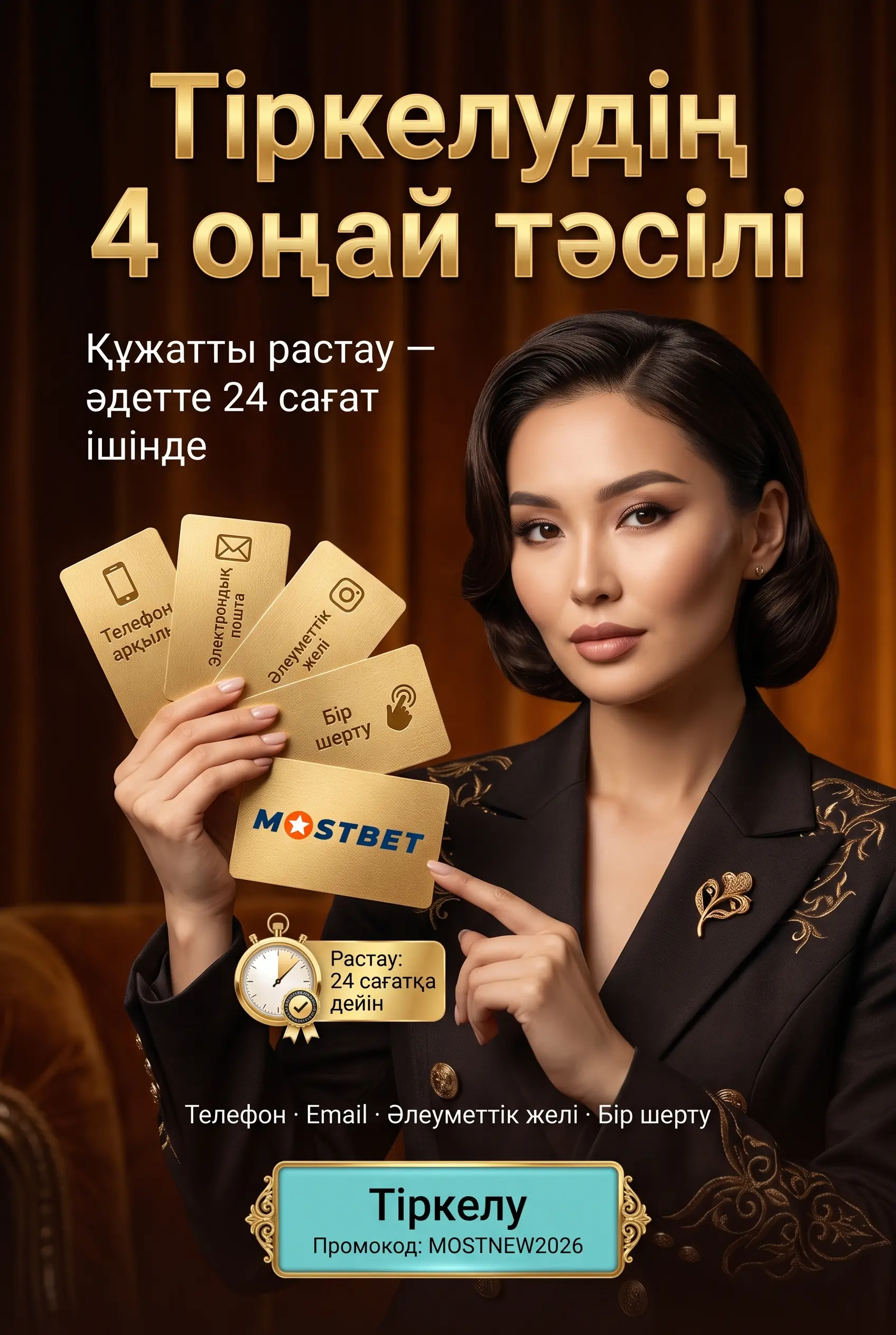 Mostbet тіркеу және аккаунт ашу